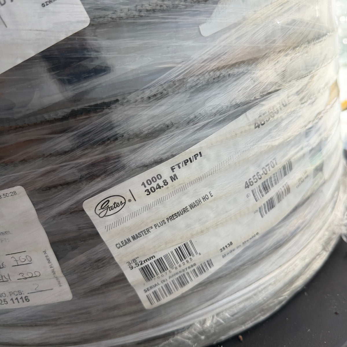 GATES 3/8XLGRL 1000FT CLEAN MASTER PLUS PRESSURE WASH HOSE 6000 46560707