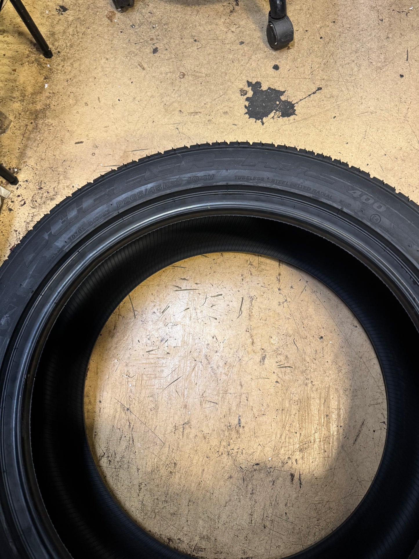 2 BRIDGESTONE DUELER H/L 400 BSW P 265 45 21 104V ALL SEASON TIRE 118312