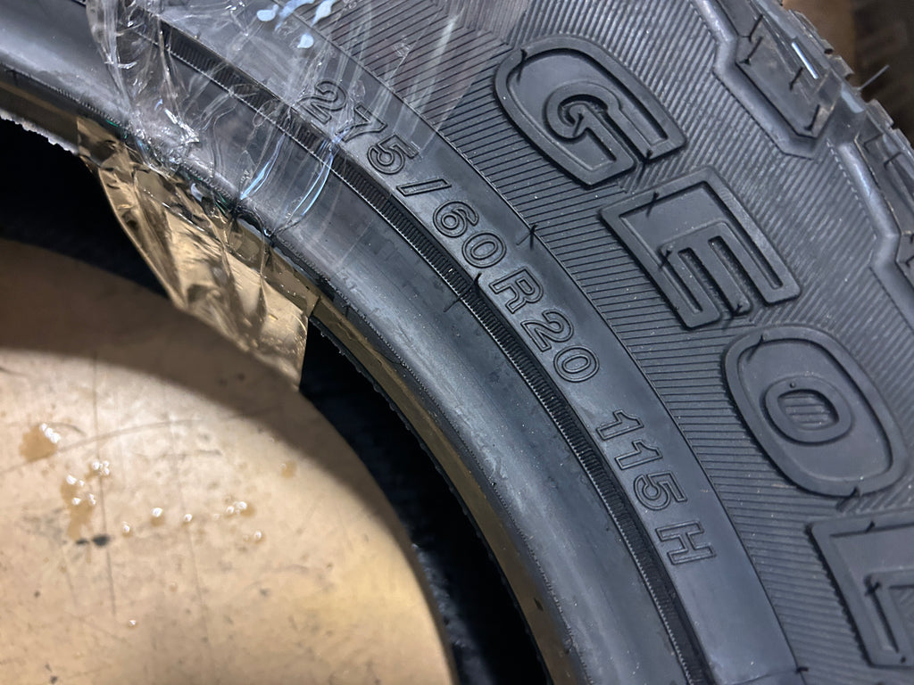 YOKOHAMA GEOLANDAR A/T 4 GO18 BSW P 275 60 20 115H  ALL TERRAIN TIRE 110101940