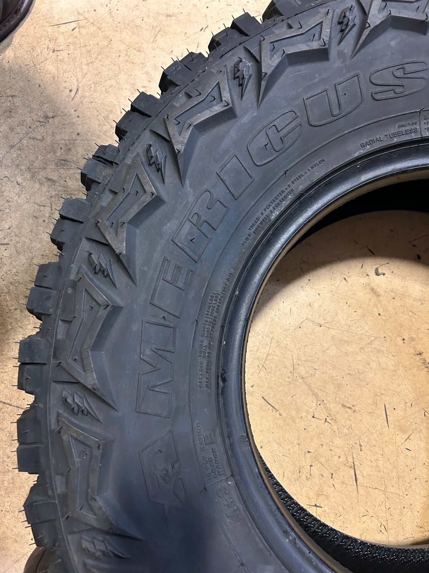 AMERICUS RUGGED M/T BSW LT 265 75 16 123/120Q 10PLY MUD TIRE AMD2457
