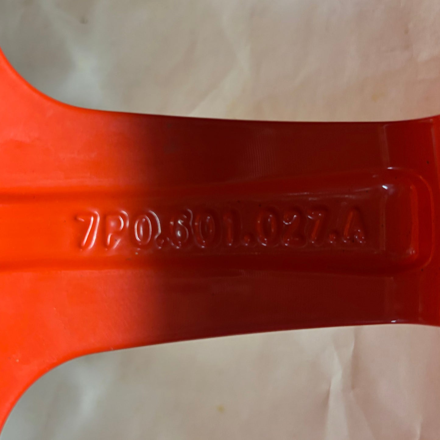 PORSCHE CAYENNE 11-18 SPARE WHEEL 18X6.5 ET28 5X130 TIRE 195/75R18 106P RED 7P0 601 027 A