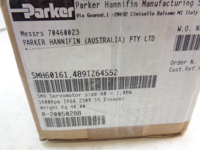 NEW PARKER HANNIFIN SMH60161, 48IZ64S52 SERVOMOTOR R32