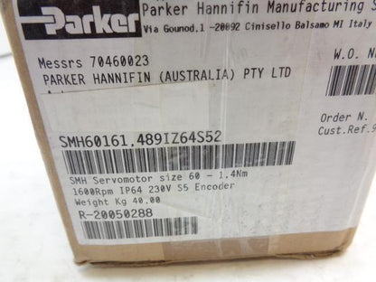 NEW PARKER HANNIFIN SMH60161, 48IZ64S52 SERVOMOTOR R32
