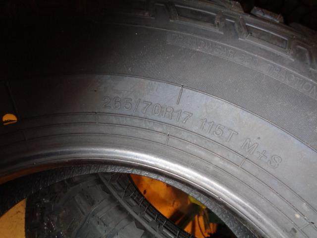 TRAVELSTAR TERRENO A/T BSW P 265 70 17 115T SL ALL TERRAIN TIRE LL-SUV041 CQ1