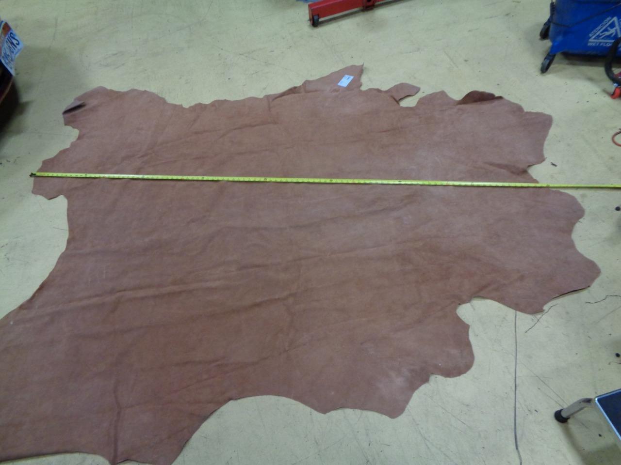 TAN LEATHER HIDE 43.48 SQUARE FEET/4.04 SQUARE METERS NEW N.2 SR