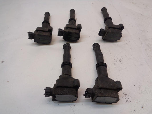 USED SET OF 5 PORSCHE 03-08 911 996 BOXSTER IGNITION COIL 996.602.102.00  R20T6