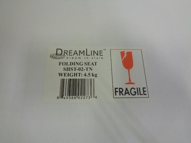 NEW DREAMLINE NATURAL TEAK FOLDING SHOWER SEAT SHST-02-TN SR