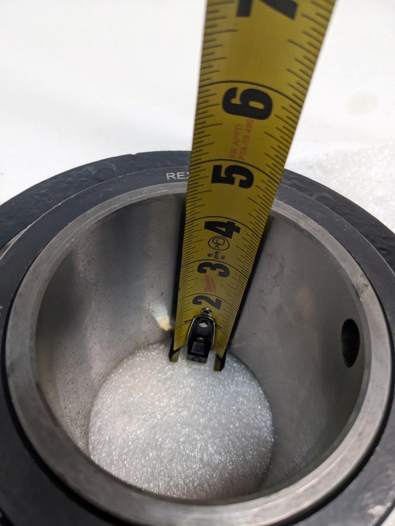 REXNORD MB2307 CAST IRON FLANGE BLOCK BALL BEARING 4 BOLT SQUARE NEW J2