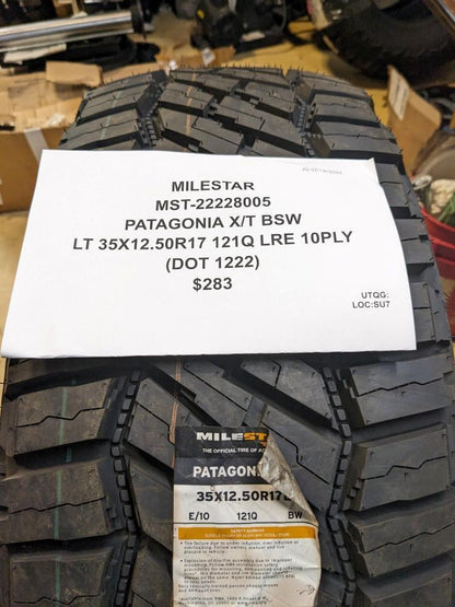 MILESTAR PATAGONIA X/T BSW LT 35 12.5 17 121Q LRE 10PLY TIRE 22228005 CQ3