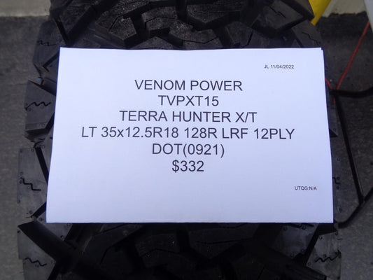 VENOM POWER TERRA HUNTER XT LT 35 12.50 18 128R LRF 12PLY TVPXT15 SU7