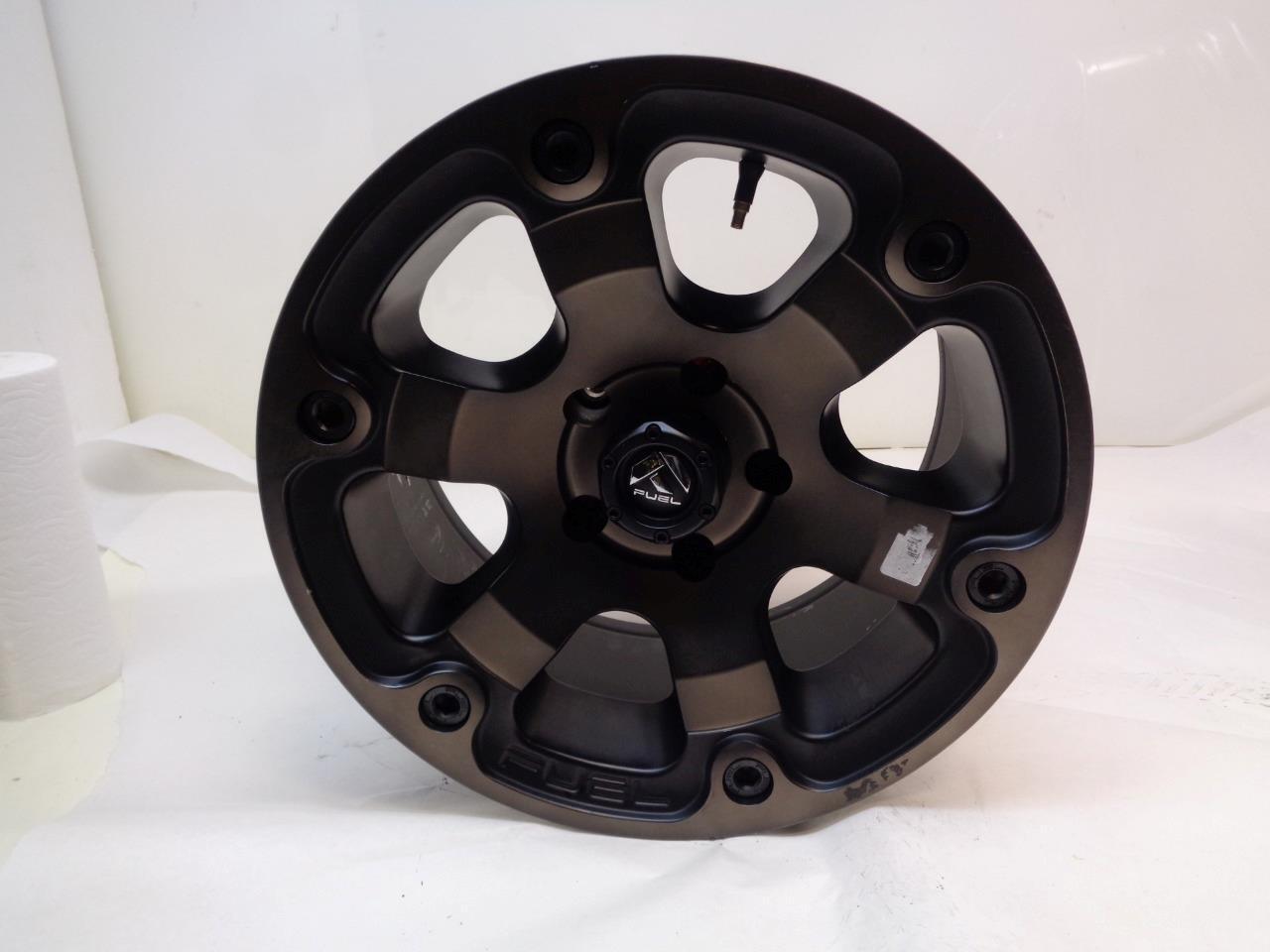 NEW FUEL OFFROAD MATTE BLACK MACHINED w DARK TINT 17x9 ET1 D56417907350 WHEEL SR