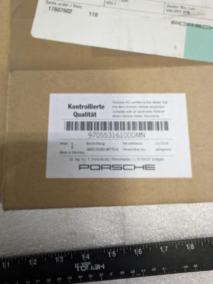 PORSCHE 97055316100DMN INSERT COVER PLATE FOR PANAMERA NEW PGB2TA