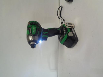 HITACHI 18 VOLLT LITHIUM ION 1/4IN CORDLESS IMPACT DRIVER WH18DBDL2  BSR35