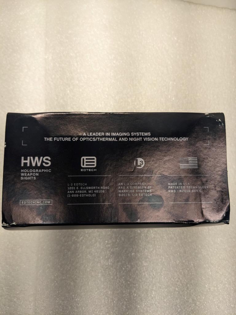 EOTECH HWS 558 A65 HOLOGRAPHIC WEAPON SIGHT BLACK 68 MOA RING 1 MOA DOT NEW FOC