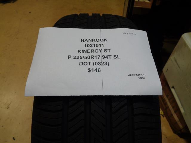 HANKOOK KINERGY ST P 225 50 17 94T SL TIRE 1021511 BQ4