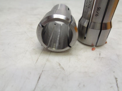 ONE PAIR NEW KENNAMETAL ERICKSON COLLETS 9/16" 100DA0562 5388CD7 R22T2