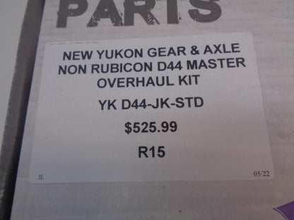 NEW YUKON GEAR & AXLE NON RUBICON D44 MASTER OVERHAUL KIT YK D44-JK-STD R15