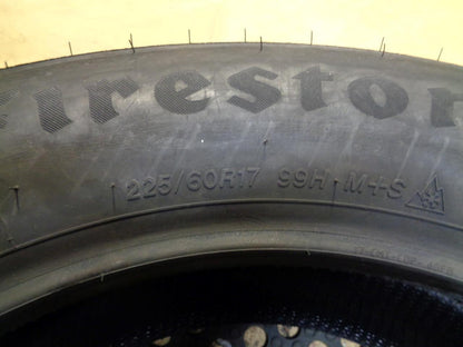4 FIRESTONE WEATHERGRIP P 225 60 17 99H SL ALL WEATHER TIRES 004431 BQ3
