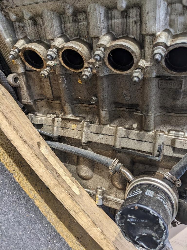 FOR PARTS ONLY KAWASAKI ZX600FEI22955 ENGINE FOR 2008 KAWASAKI ZX600J8F USED B2