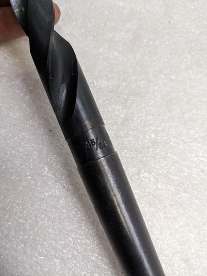 UNBRANDED 45/64" HIGH SPEED DRILL BIT 9-1/2" OAL 6" FLUTE RH HALF CASE NEW D0