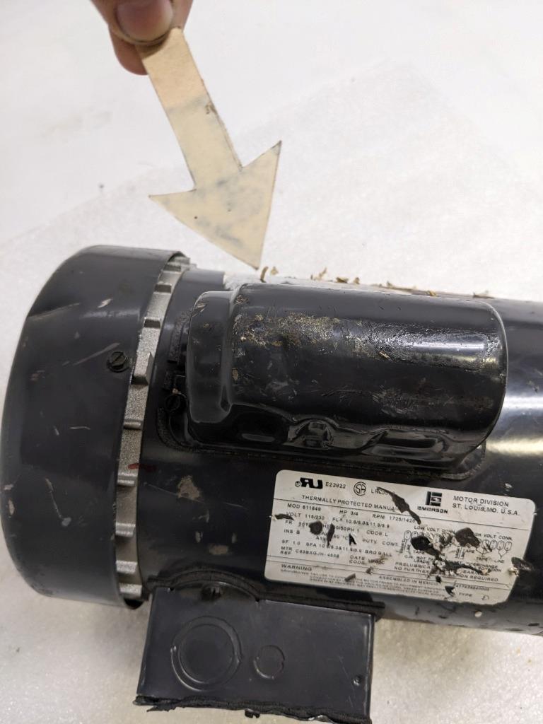 EMERSON C63BXGJH-4538 ELECTRIC FEED MOTOR FOR LIVESTOCK OPERATIONS NEW H2