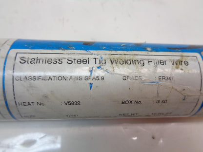 NEW AIMTEK STEEL WELDING FILLER WIRE ER347 GRADE 1/16"x36" 321 PIECES SR
