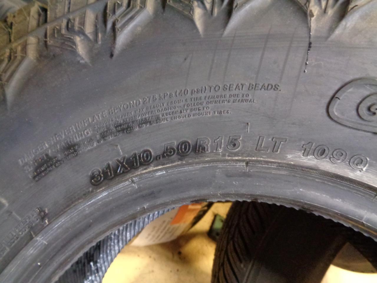 2 NEW YOKOHAMA GEOLANDAR X-AT LT 31 10.5 15 109Q LRC ALL TERRAIN TIRES 16001