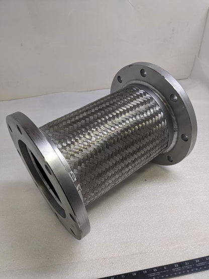 UNBRANDED BRAIDED FLEXIBLE CONNECTOR 15-3/16"X13-1/2" 8 BOLT SS NEW H1