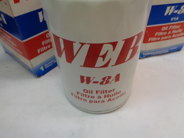 4-PACK NEW OLD STOCK WEB W8A OIL FILTERS R6TA