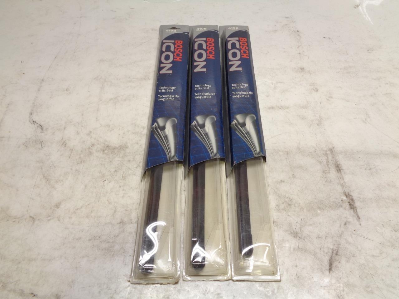 NEW OLD STOCK BOSCH ICON 19" WINDSHIELD WIPER BLADE 3-PACK 419B SR