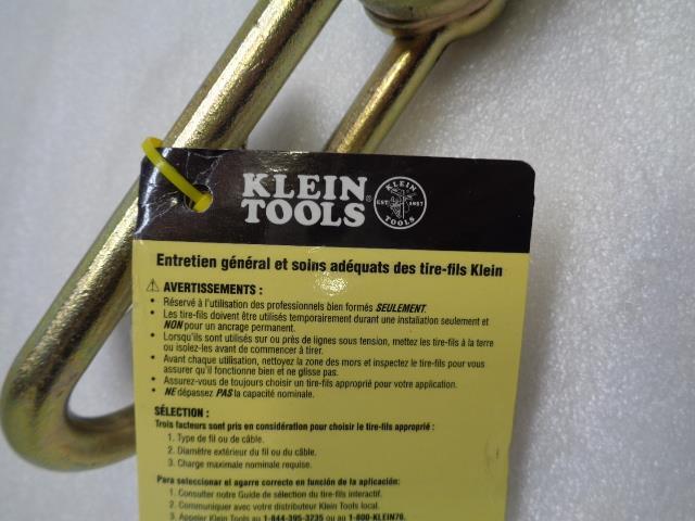 NEW KLEIN TOOLS CHICAGO GRIP 15,000LB (6803 KG) SAFE LOAD 0.5-0.75" 1628-17 SR