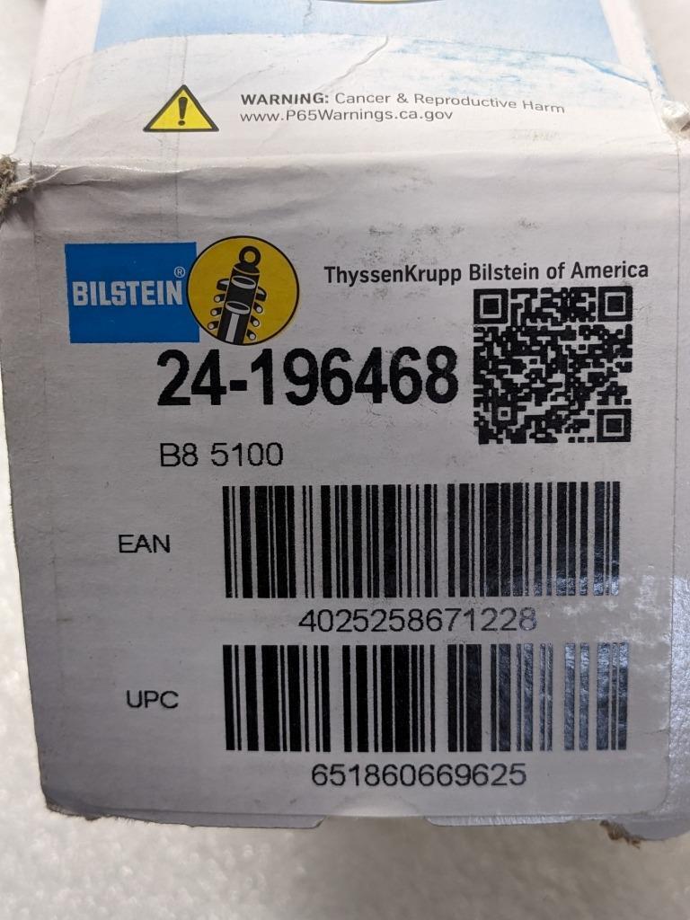 Bilstein 24-196468 B8 5100 Shock Absorber B8 5100 Shock Absorber Silver NEW R9