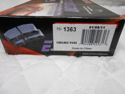 POWERSTOP 16-1363 CERAMIC BRAKE PADS & AR8654XL FRONT ROTORS FOR CHEVY R5