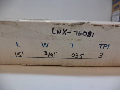 NEW LENOX TRI-MASTER BANDSAW BLADE 15' LENGTH 3/4" WIDE 3TPI SP2