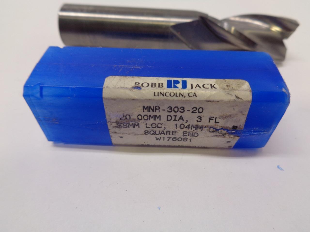 ROBB JACK 20MM X 38MM X 20MM X 104MM 3 FLUTE METRIC END MILL MNR-303-20 R22T6BM