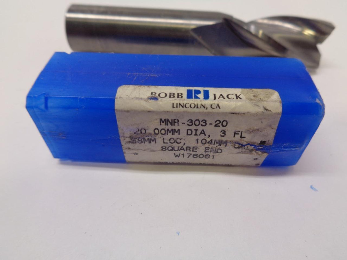 ROBB JACK 20MM X 38MM X 20MM X 104MM 3 FLUTE METRIC END MILL MNR-303-20 R22T6BM