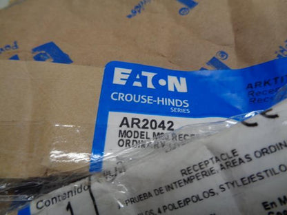 Eaton Arktite Circuit Breaking Receptacle 200A 600VAC/250VDC AR2402 NEW R4