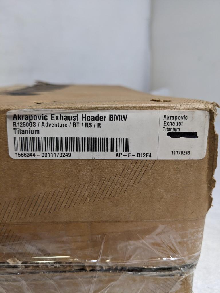 AKRAPOVIC E-B12E4/1 TITANIUM HEADER KIT FOR 2023 BMW R 1250 GS/ADVENTURE NEW R19