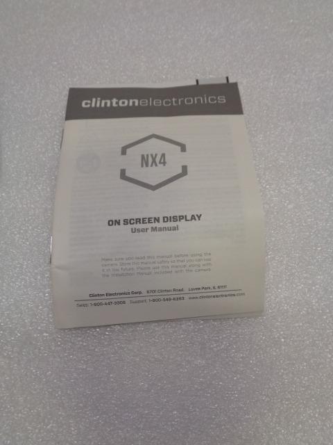 NEW CLINTON ELECTRONICS CE-IDX20 ANALOG IDX SERIES SECURITY CAMERA R28