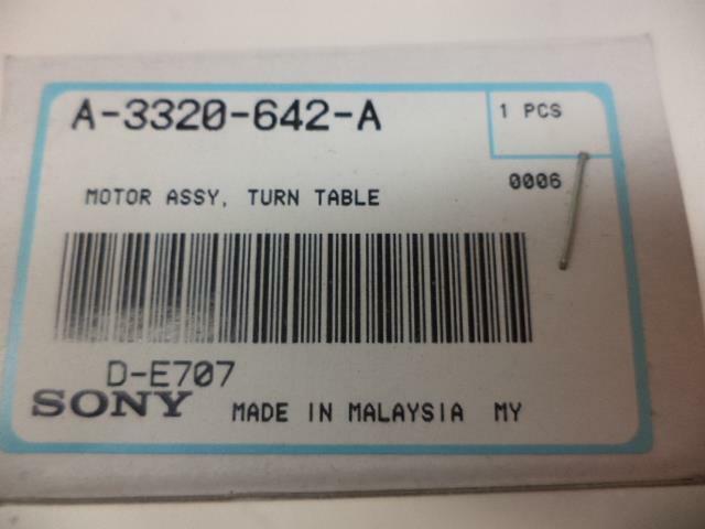 NEW SONY MOTOR ASSY TURN TABLE SPINDLE A-3320-642-A R4TE