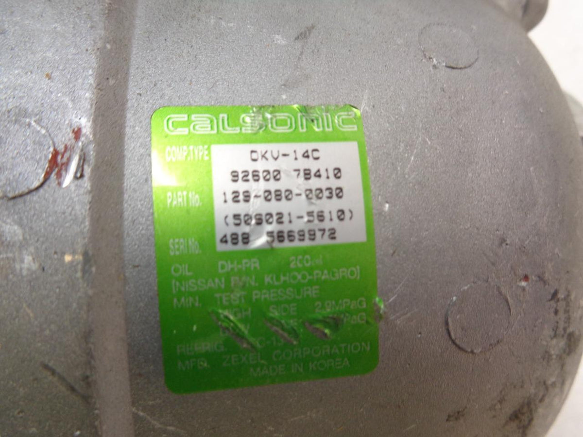 CALSONIC DK17C 129-080-0030 AC COMPRESSOR FITS NISSAN 99-04 FRONTIER R2