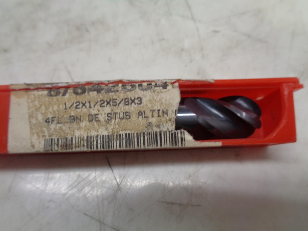 NEW ACCUPRO 09776931 CARBIDE DOUBLE END MILL 1/2"x3/4" 4 FLUTE R22T6BG