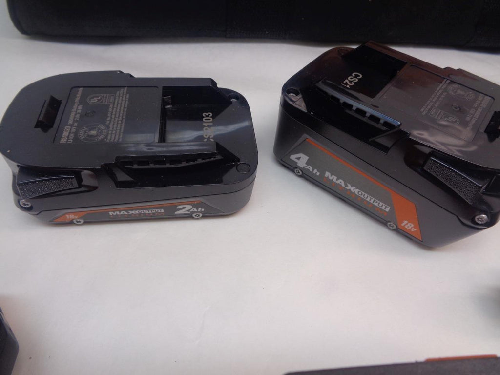 NEW RIDGID R9225 18v BRUSHLESS CORDLESS 4 TOOL KIT 4ah & 2ah BATTERY/CHARGER SR