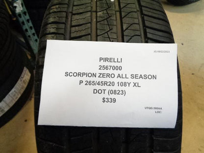 PIRELLI SCORPION ZERO ALL SEASON P 265 45 20 108Y XL TIRE 2567000 BQ4