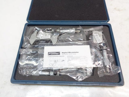 NEW FOWLER 52-224 MICROMETER SET 0-3" 0.0001" (COMPLETE) R22T5