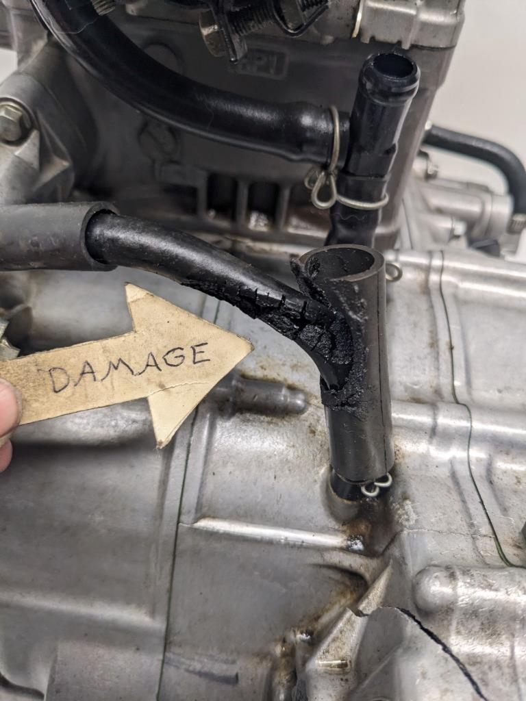 DAMAGED HONDA ATV ENGINE FOR 2004-2005 HONDA SPORTRAX 450 TRX450R 2X4 USED B2
