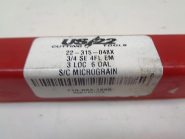 US22 ¾ SE 4FL EM END MILL 22-315-048X R29