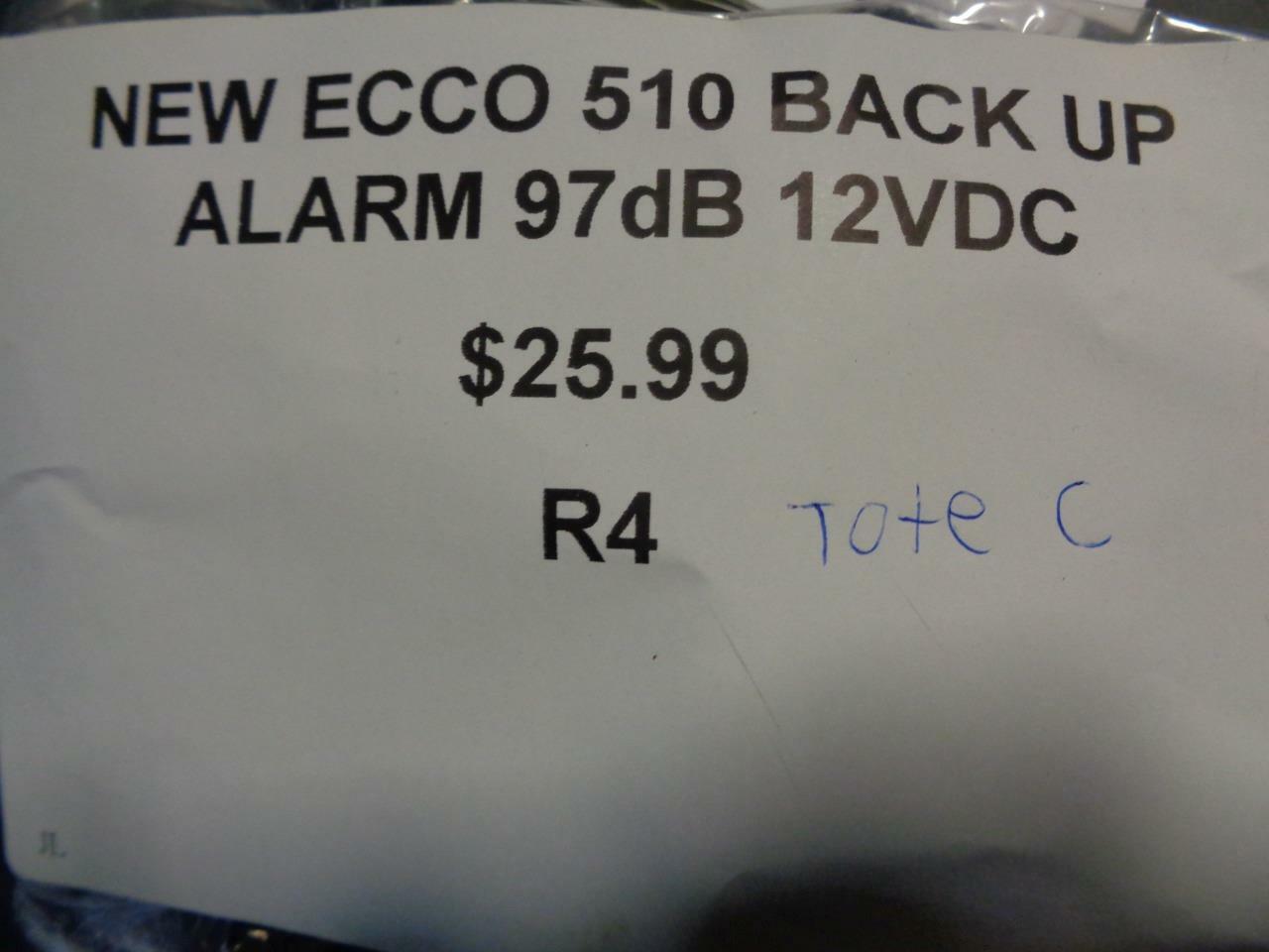 NEW ECCO 510 BACK UP ALARM 97dB 12VDC R4 TC
