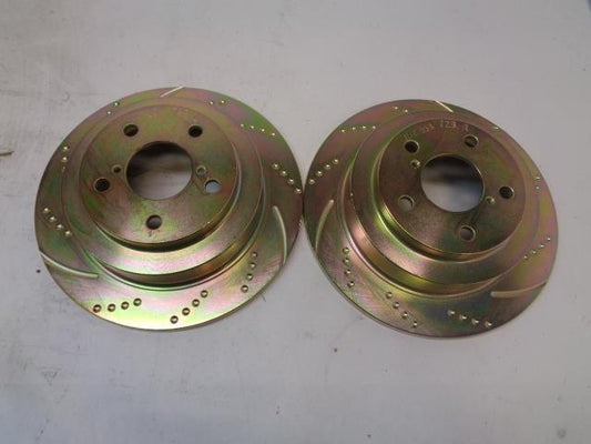 NOS EBC PERFORMANCE REAR DISC BRAKE ROTORS FOR SUBARU GD728 L1