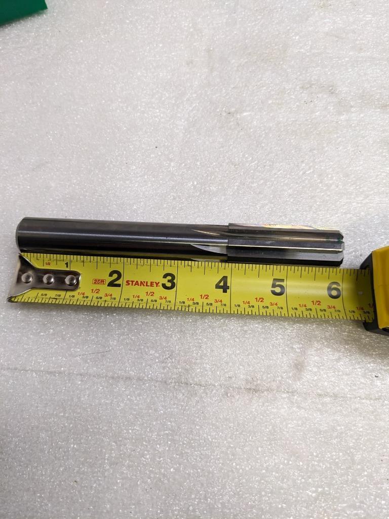 PRECISION TWIST DRILL 3546701 SOLID CARBIDE 0.8438" DIA 6" OAL 8FL STR NEW R22T5